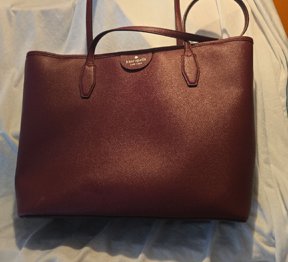 Kate Spade Burgand Tote Bag